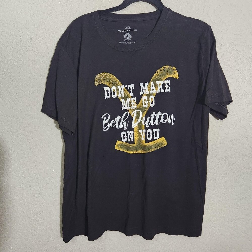 Yellowstone Shirt Womens 2XL Beth Dutton Western TV Tee Paramount 2021